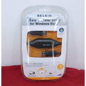 Belkin Easy Transfer Cable for Windows Vista 8ft USB F5U258 New Sealed